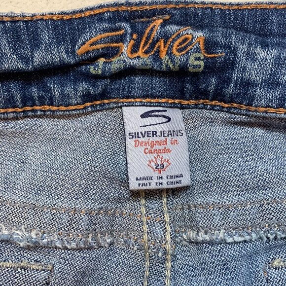 Vintage Y2K Silver Jeans Zofia Low Rise Straight Leg Distressed Jeans - Picture 7 of 14